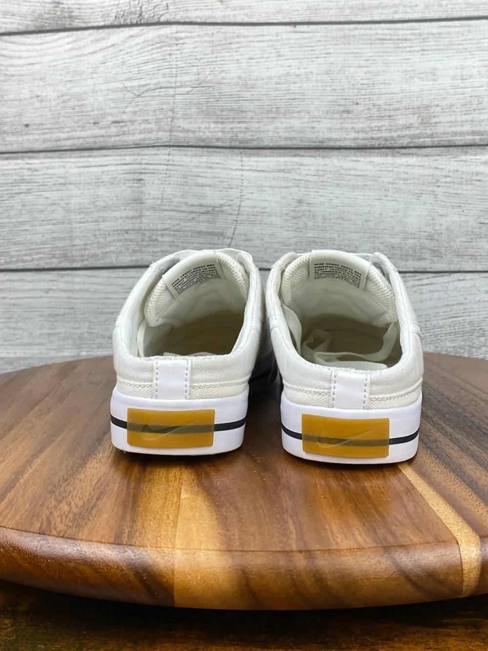 Nike Court Legacy Mule White Slip On Canvas Shoe DB3970-100 Women’s Size 8.5 - Picture 5 of 10